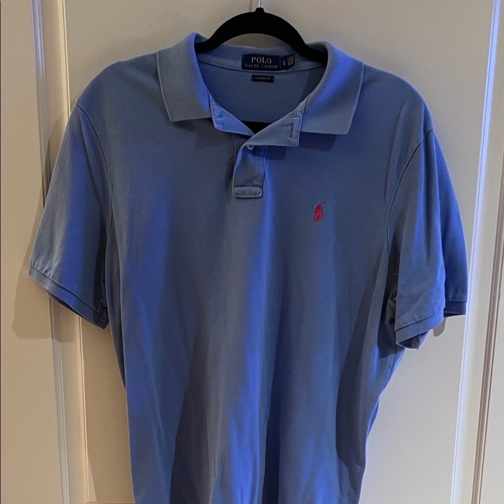 Polo by Ralph Lauren Men's Light Blue Polo Shirt
